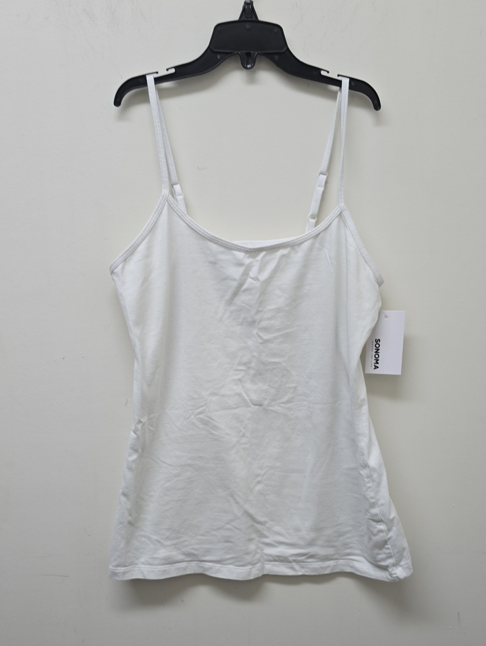 Sonoma White Slim Fit Spaghetti-Strap Cami - Size M